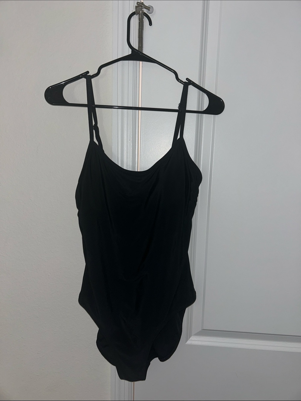 Catalina Black Cami Bodysuit with Adjustable Straps